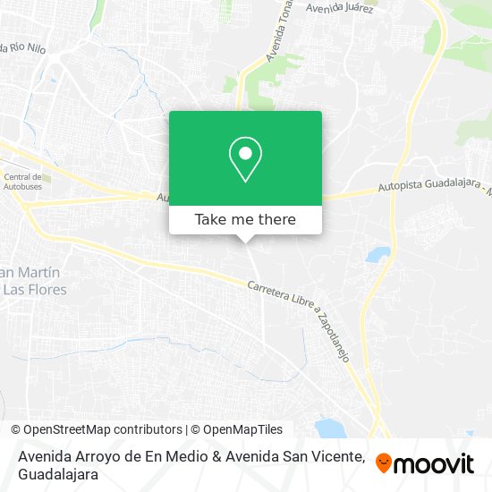 Mapa de Avenida Arroyo de En Medio & Avenida San Vicente