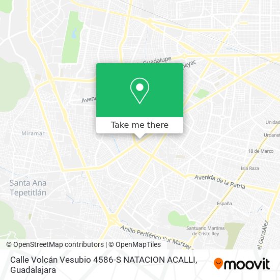 Calle Volcán Vesubio 4586-S NATACION ACALLI map