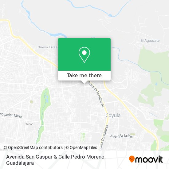 Avenida San Gaspar & Calle Pedro Moreno map