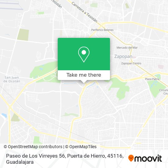 Paseo de Los Virreyes 56, Puerta de Hierro, 45116 map