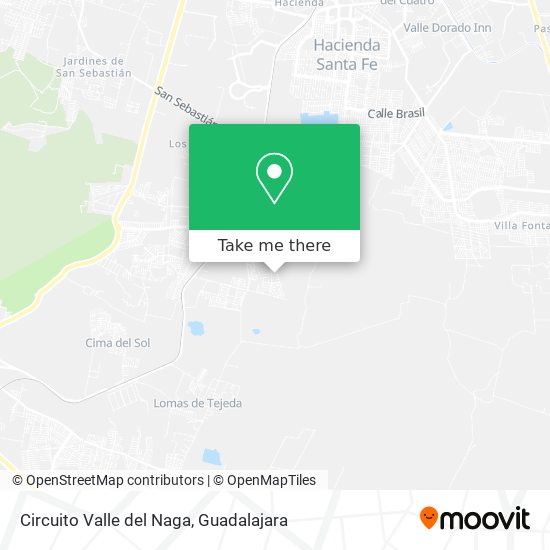 Circuito Valle del Naga map