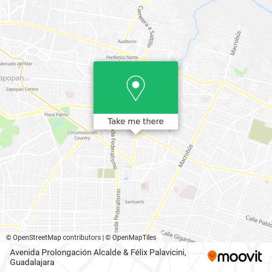 Mapa de Avenida Prolongación Alcalde & Félix Palavicini