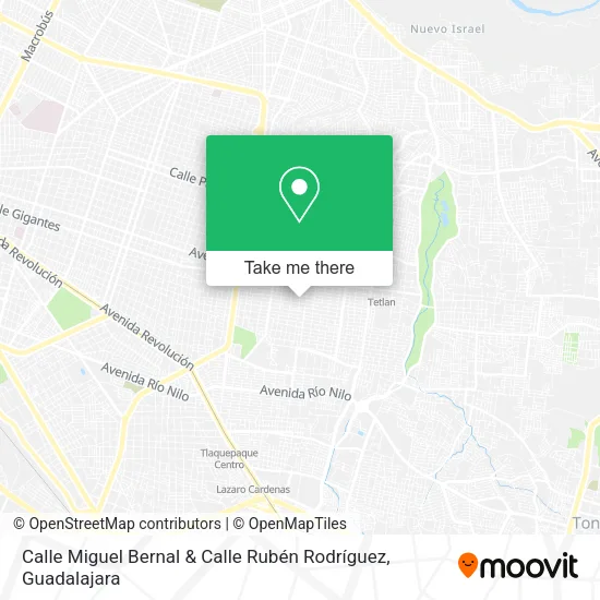 Calle Miguel Bernal & Calle Rubén Rodríguez map