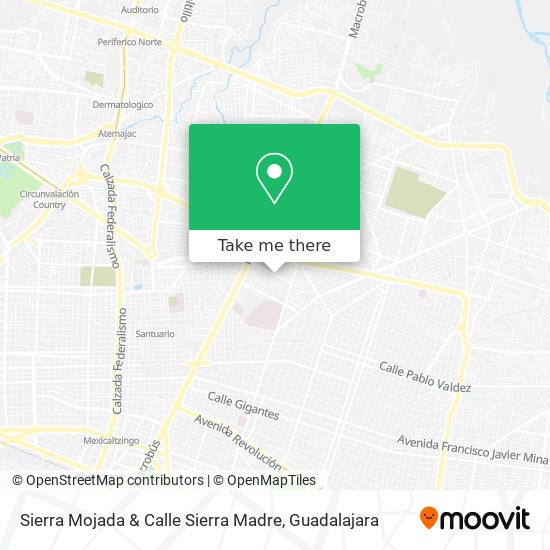 Mapa de Sierra Mojada & Calle Sierra Madre