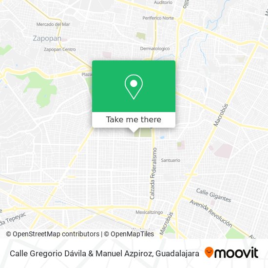 Mapa de Calle Gregorio Dávila & Manuel Azpiroz
