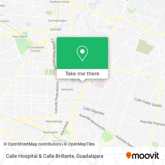 Calle Hospital & Calle Brillante map