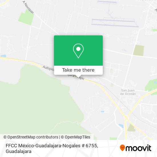 FFCC México-Guadalajara-Nogales # 6755 map