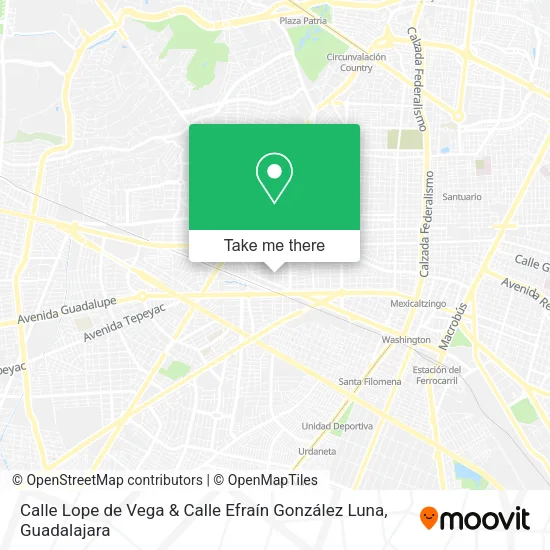 Calle Lope de Vega & Calle Efraín González Luna map
