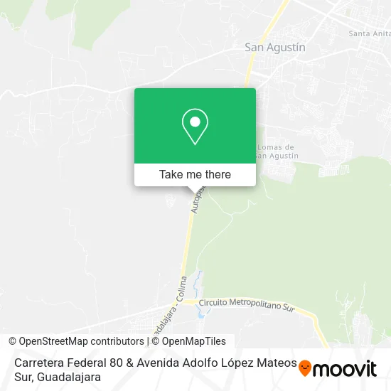 Carretera Federal 80 & Avenida Adolfo López Mateos Sur map