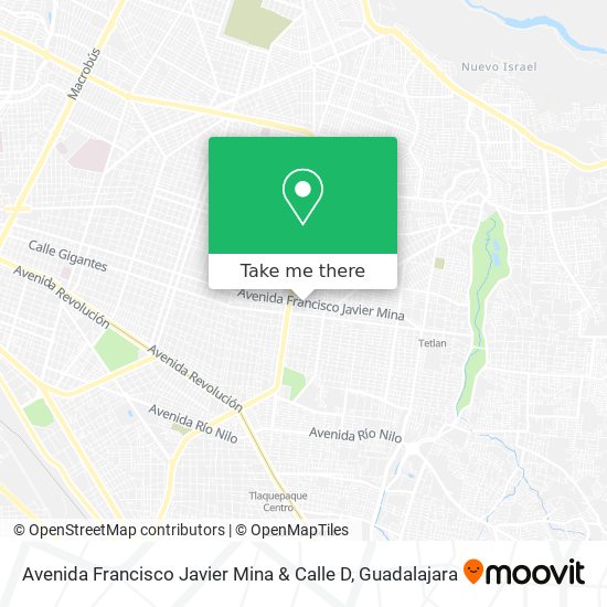 Mapa de Avenida Francisco Javier Mina & Calle D