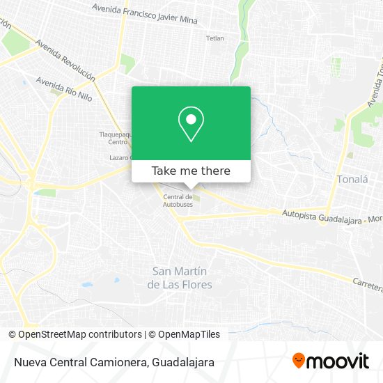 Nueva Central Camionera map