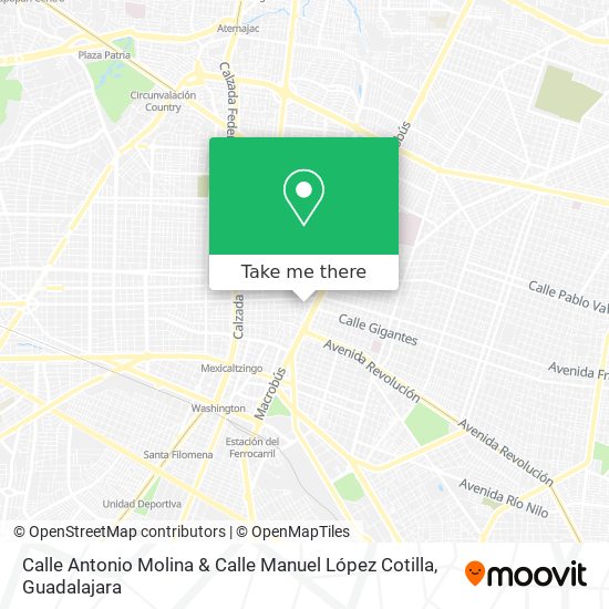 Calle Antonio Molina & Calle Manuel López Cotilla map