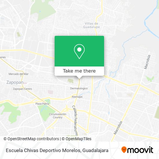 Escuela Chivas Deportivo Morelos map