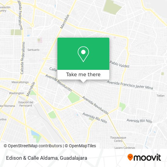 Edison & Calle Aldama map