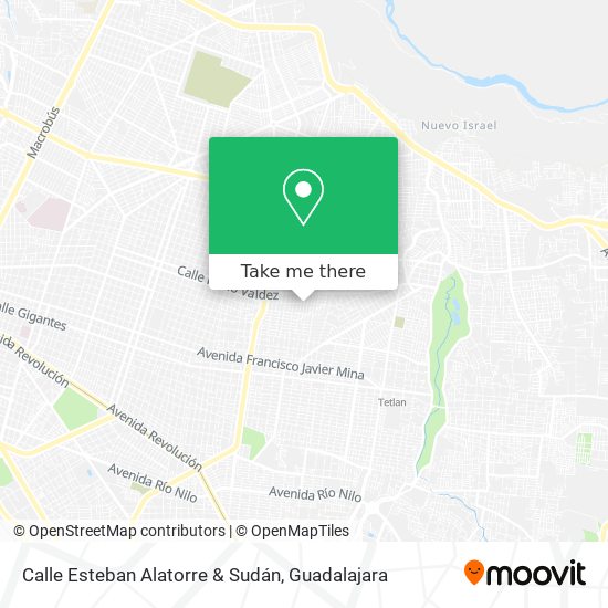 Mapa de Calle Esteban Alatorre & Sudán