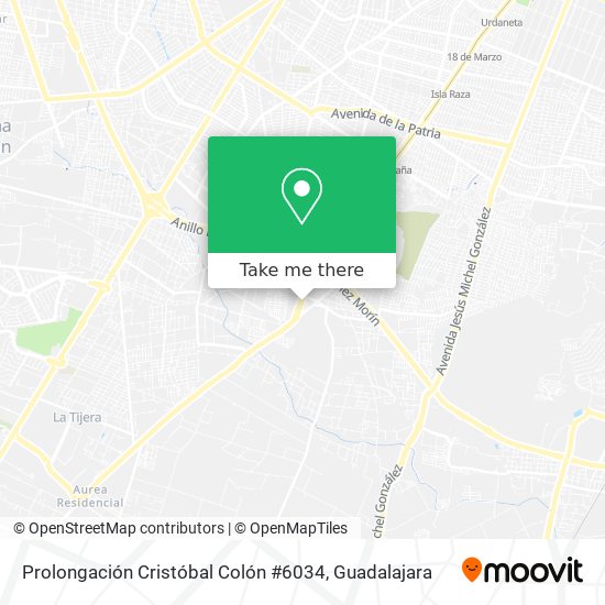 Mapa de Prolongación Cristóbal Colón #6034