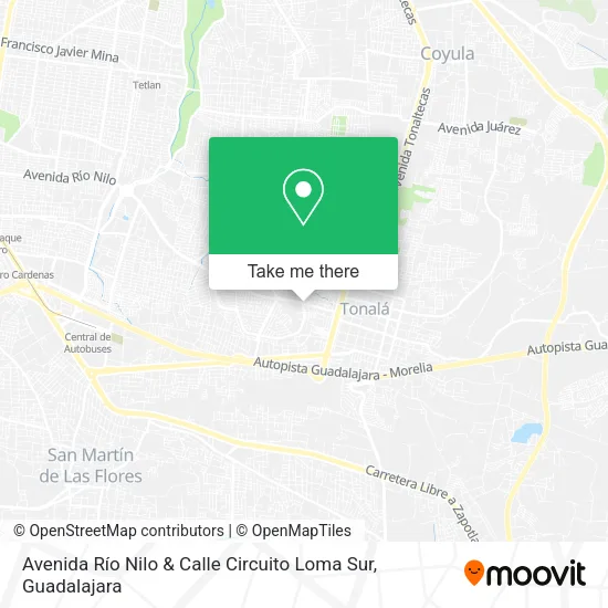 Avenida Río Nilo & Calle Circuito Loma Sur map