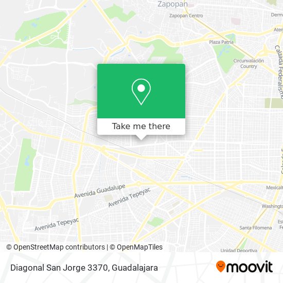 Diagonal San Jorge 3370 map