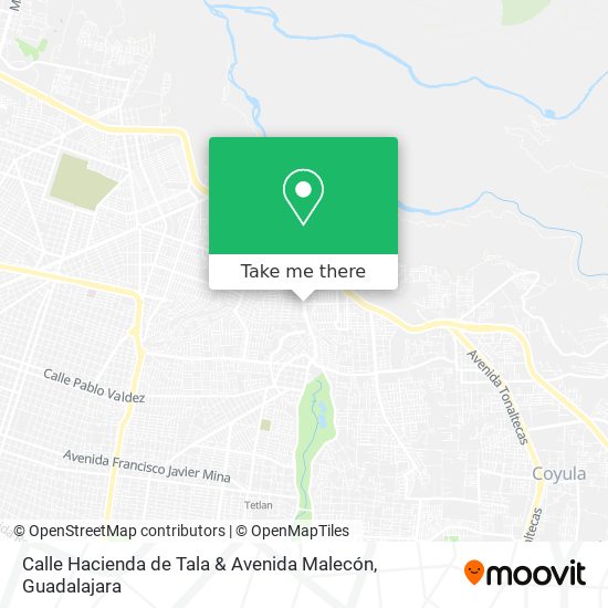 Mapa de Calle Hacienda de Tala & Avenida Malecón