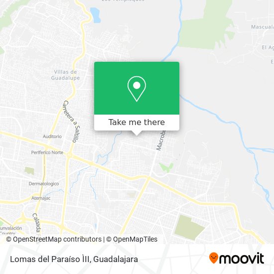 Lomas del Paraíso ÌII map
