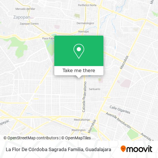 La Flor De Córdoba Sagrada Familia map