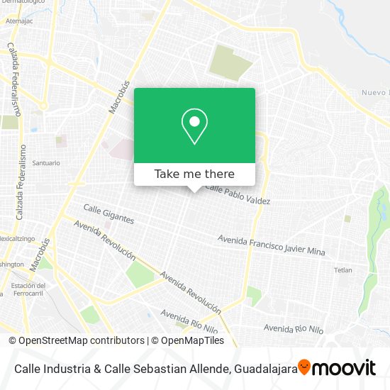 Calle Industria & Calle Sebastian Allende map