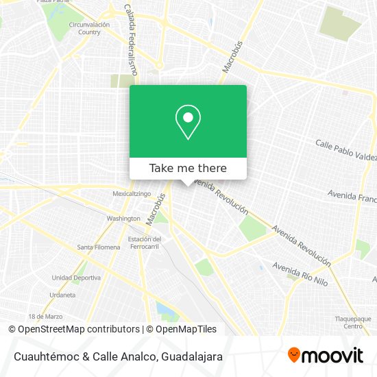 Cuauhtémoc & Calle Analco map