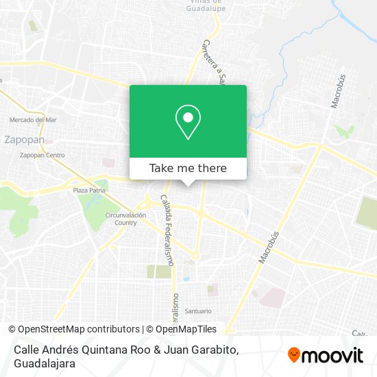 Calle Andrés Quintana Roo & Juan Garabito map