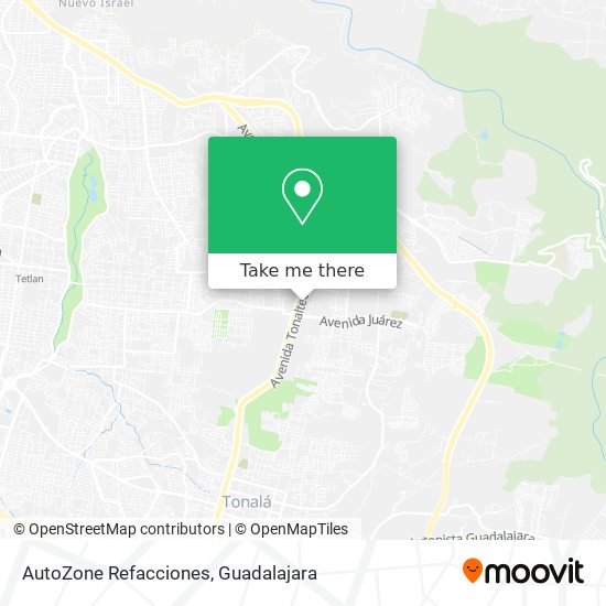 AutoZone Refacciones map