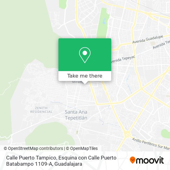 Calle Puerto Tampico, Esquina con Calle Puerto Batabampo 1109-A map