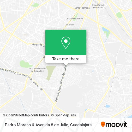 Mapa de Pedro Moreno & Avenida 8 de Julio