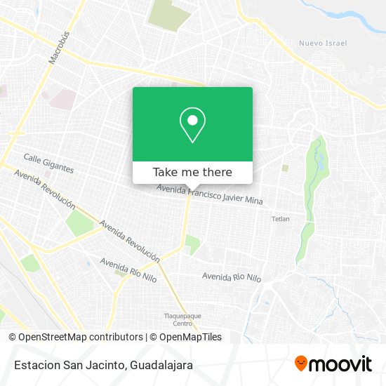 Estacion San Jacinto map