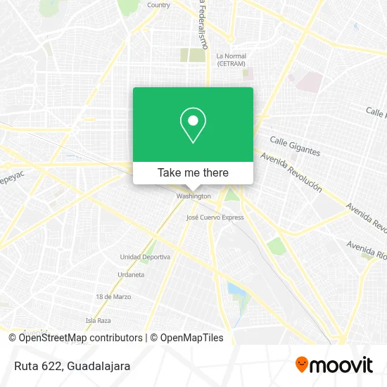 Ruta 622 map