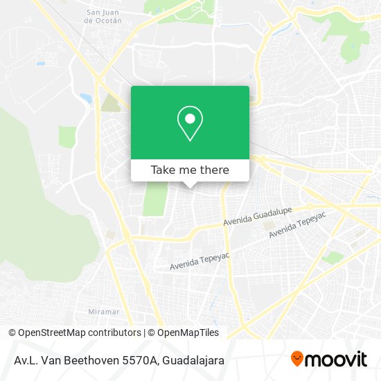 Av.L. Van Beethoven 5570A map