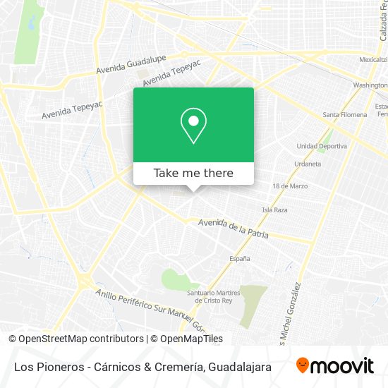 Los Pioneros - Cárnicos & Cremería map