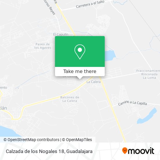 Mapa de Calzada de los Nogales 18