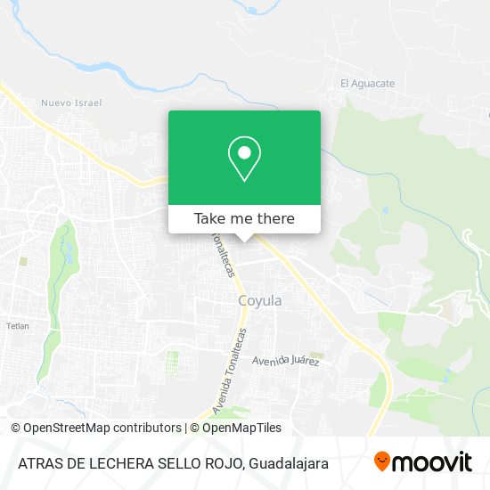 ATRAS DE LECHERA SELLO ROJO map