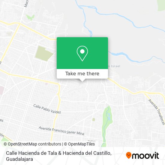 Calle Hacienda de Tala & Hacienda del Castillo map