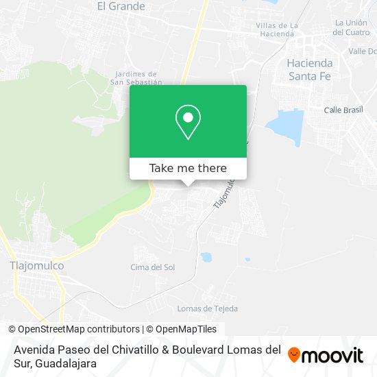 Mapa de Avenida Paseo del Chivatillo & Boulevard Lomas del Sur