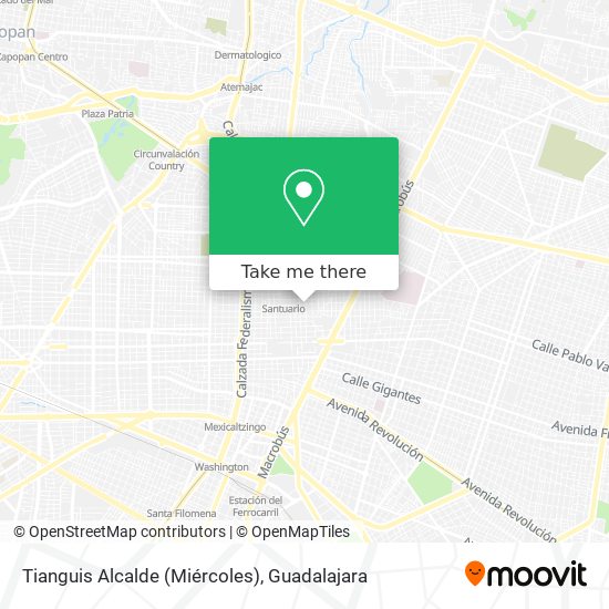 Tianguis Alcalde (Miércoles) map