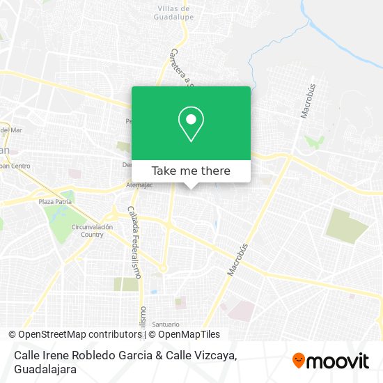 Calle Irene Robledo Garcia & Calle Vizcaya map