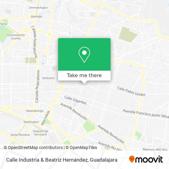 Mapa de Calle Industria & Beatriz Hernández