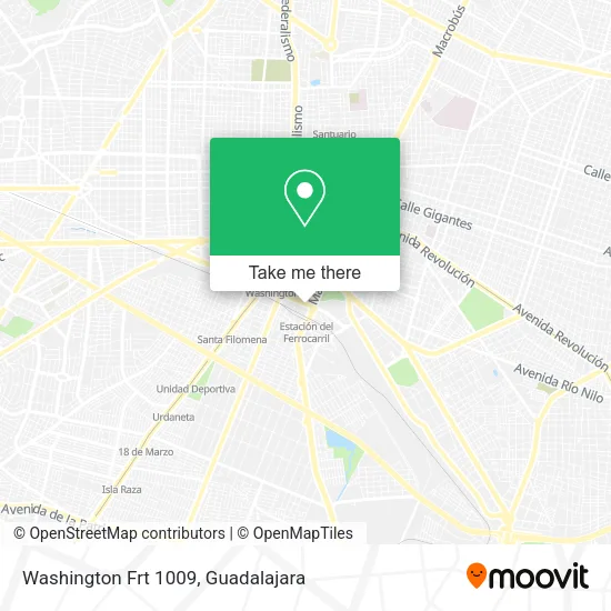 Mapa de Washington Frt 1009