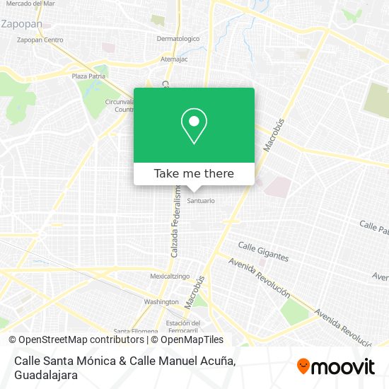 Calle Santa Mónica & Calle Manuel Acuña map