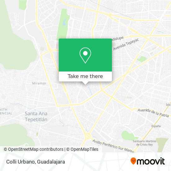 Mapa de Colli Urbano