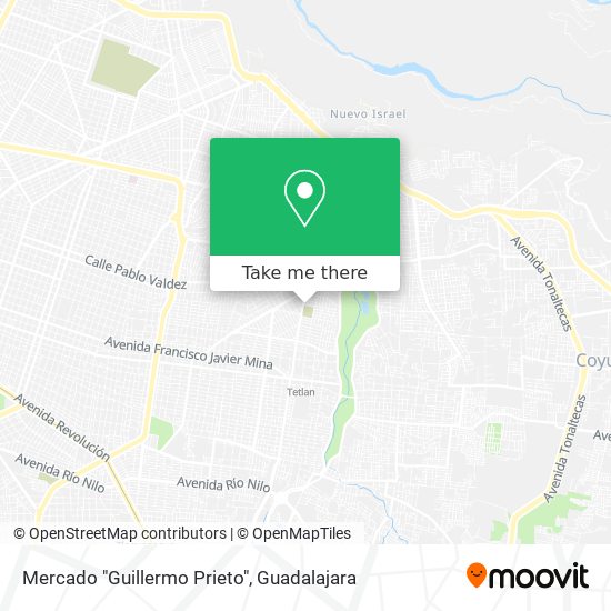Mercado "Guillermo Prieto" map