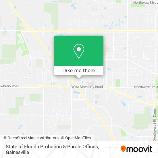 Mapa de State of Florida Probation & Parole Offices