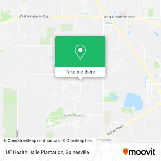 Mapa de UF Health Haile Plantation