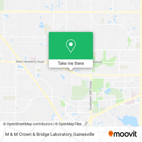 M & M Crown & Bridge Laboratory map