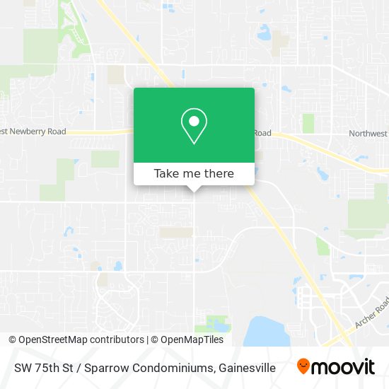 Mapa de SW 75th St / Sparrow Condominiums